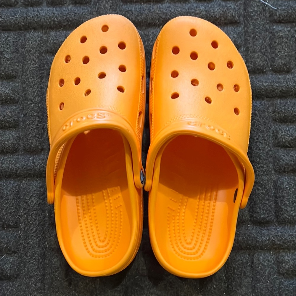 Orange Crocs size 8M/10W